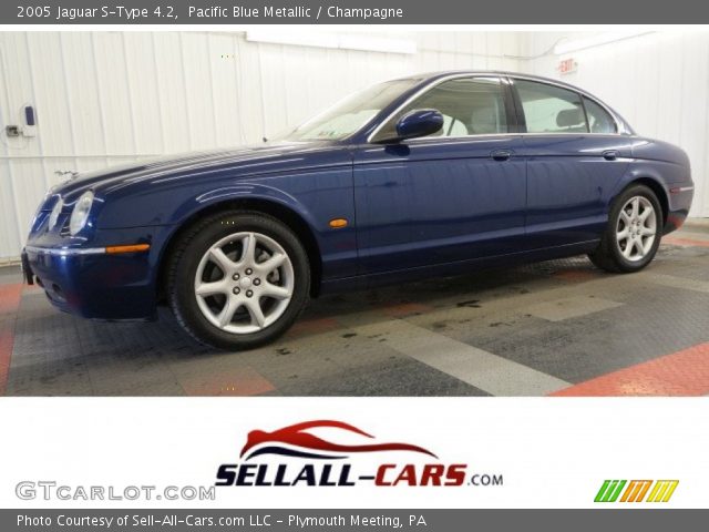 2005 Jaguar S-Type 4.2 in Pacific Blue Metallic