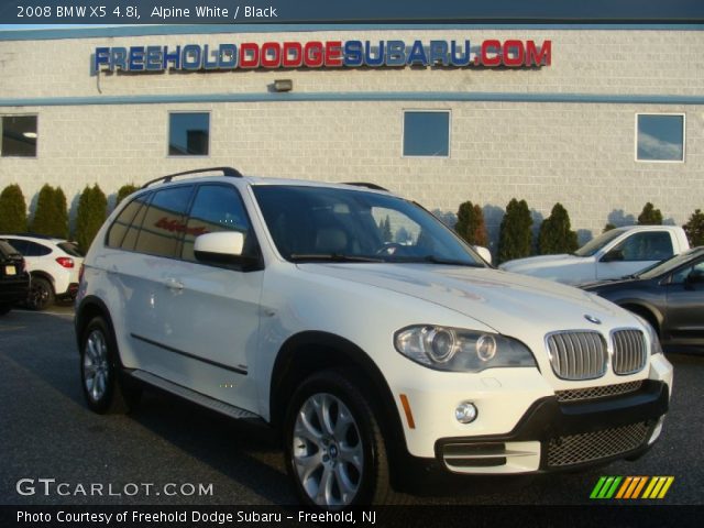 2008 BMW X5 4.8i in Alpine White