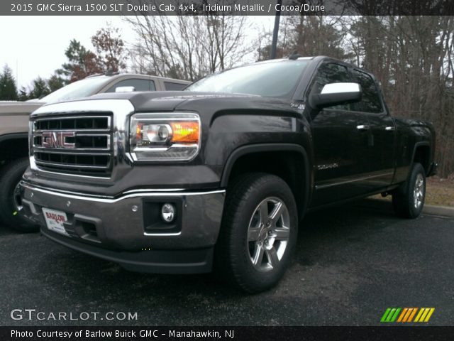 2015 GMC Sierra 1500 SLT Double Cab 4x4 in Iridium Metallic