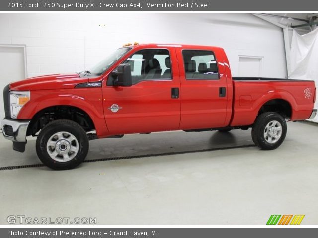 2015 Ford F250 Super Duty XL Crew Cab 4x4 in Vermillion Red