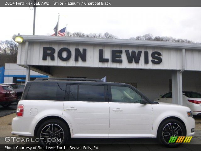2014 Ford Flex SEL AWD in White Platinum