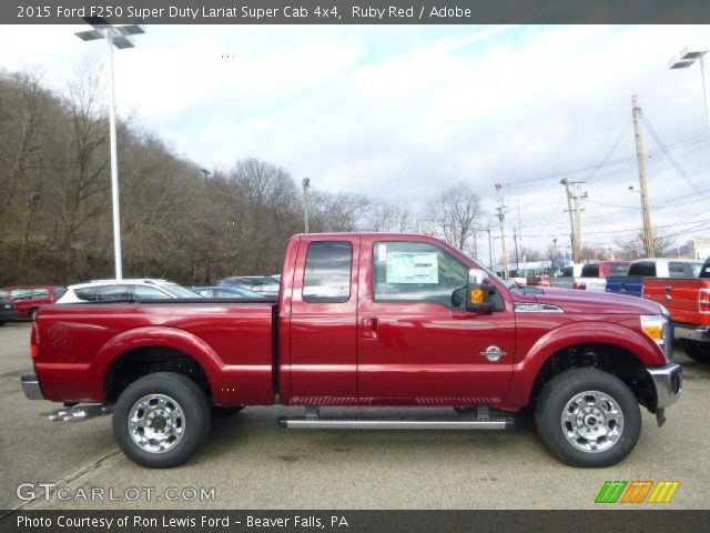 2015 Ford F250 Super Duty Lariat Super Cab 4x4 in Ruby Red