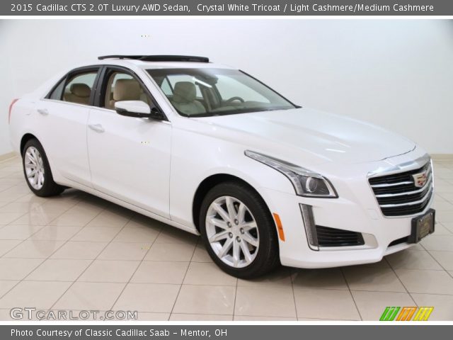 2015 Cadillac CTS 2.0T Luxury AWD Sedan in Crystal White Tricoat