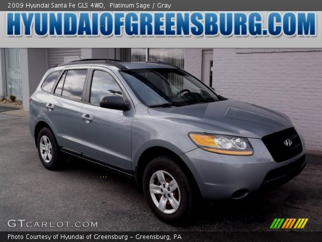 2009 Hyundai Santa Fe GLS 4WD in Platinum Sage