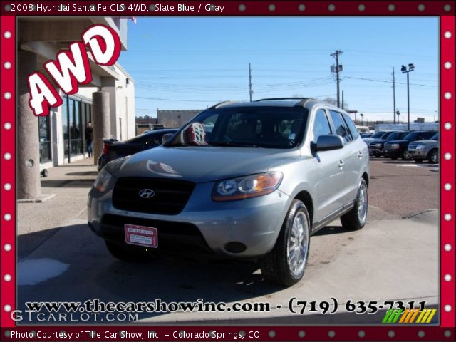 2008 Hyundai Santa Fe GLS 4WD in Slate Blue