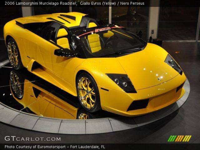 2006 Lamborghini Murcielago Roadster in Giallo Evros (Yellow)