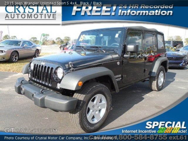 2015 Jeep Wrangler Unlimited Sport S 4x4 in Black