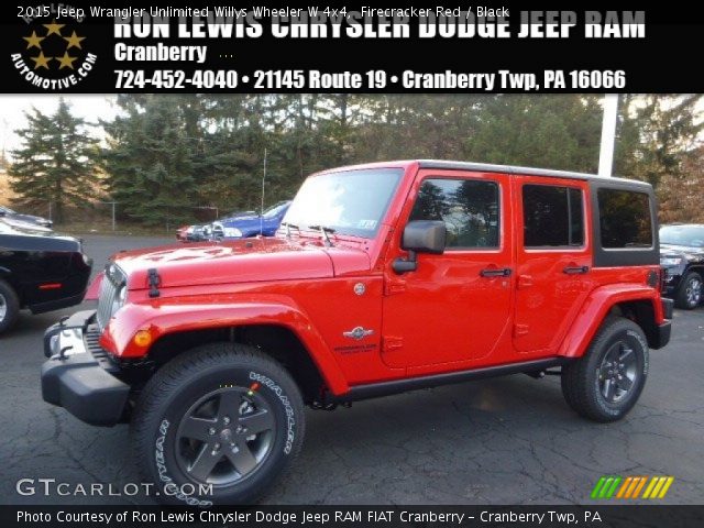 2015 Jeep Wrangler Unlimited Willys Wheeler W 4x4 in Firecracker Red