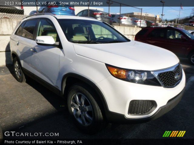 2013 Kia Sorento LX V6 AWD in Snow White Pearl