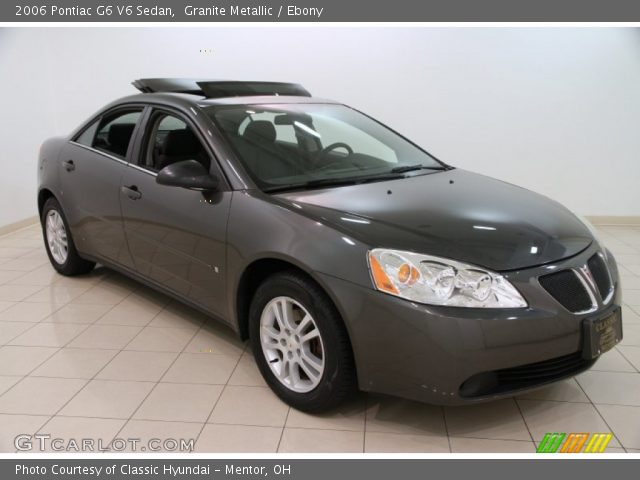 2006 Pontiac G6 V6 Sedan in Granite Metallic