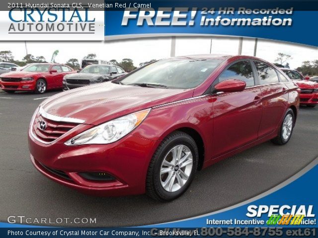 2011 Hyundai Sonata GLS in Venetian Red