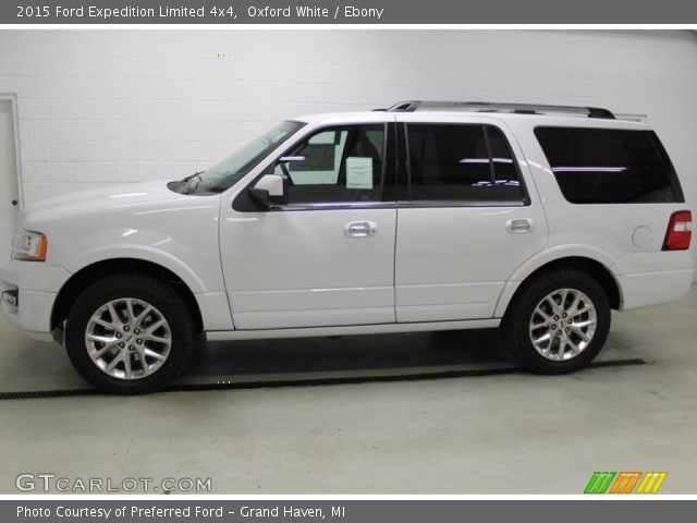 Oxford White 2015 Ford Expedition Limited 4x4 Ebony