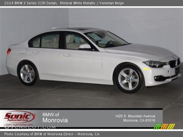 2014 BMW 3 Series 328i Sedan in Mineral White Metallic