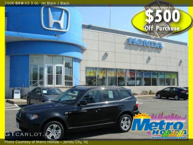 2006 BMW X3 3.0i in Jet Black
