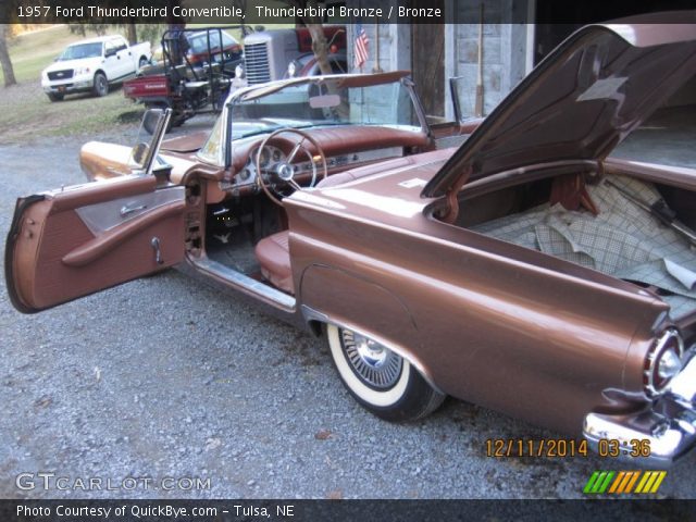 1957 Ford Thunderbird Convertible in Thunderbird Bronze