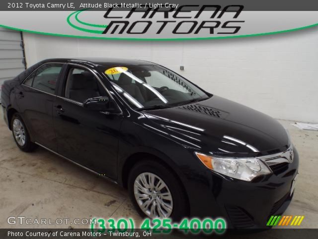 2012 Toyota Camry LE in Attitude Black Metallic