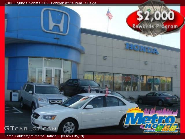 2008 Hyundai Sonata GLS in Powder White Pearl