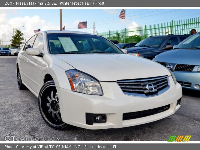 2007 Nissan Maxima 3.5 SE in Winter Frost Pearl