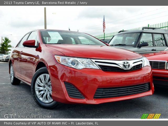 2013 Toyota Camry LE in Barcelona Red Metallic