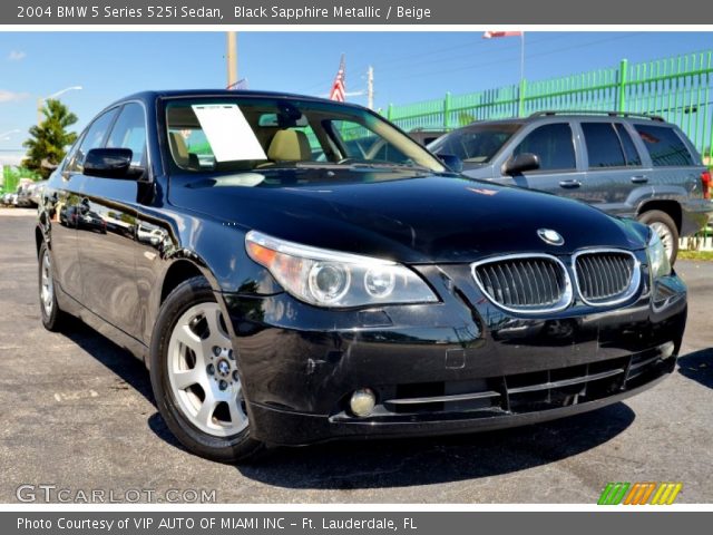 2004 BMW 5 Series 525i Sedan in Black Sapphire Metallic