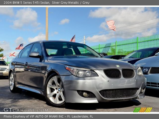 2004 BMW 5 Series 545i Sedan in Silver Grey Metallic