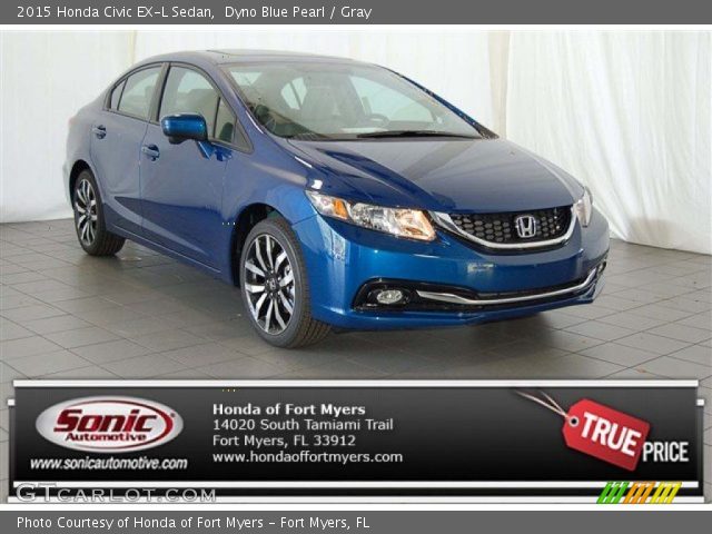 2015 Honda Civic EX-L Sedan in Dyno Blue Pearl