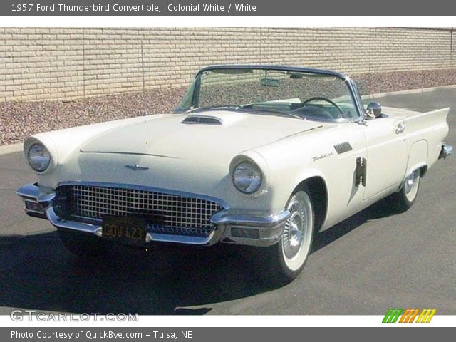 1957 Ford Thunderbird Convertible in Colonial White