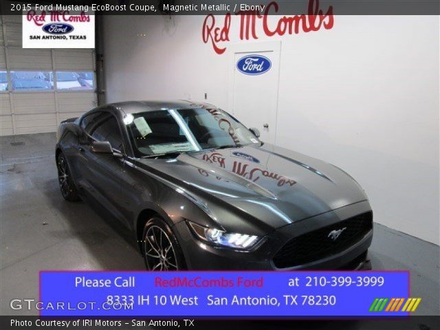 2015 Ford Mustang EcoBoost Coupe in Magnetic Metallic