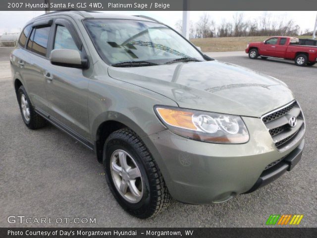 2007 Hyundai Santa Fe GLS 4WD in Platinum Sage