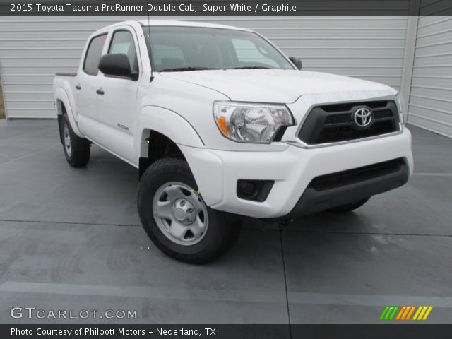 2015 Toyota Tacoma PreRunner Double Cab in Super White