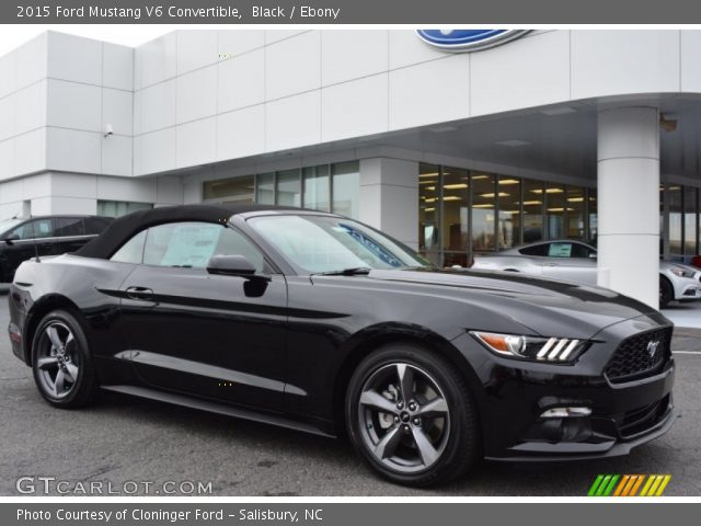 2015 Ford Mustang V6 Convertible in Black