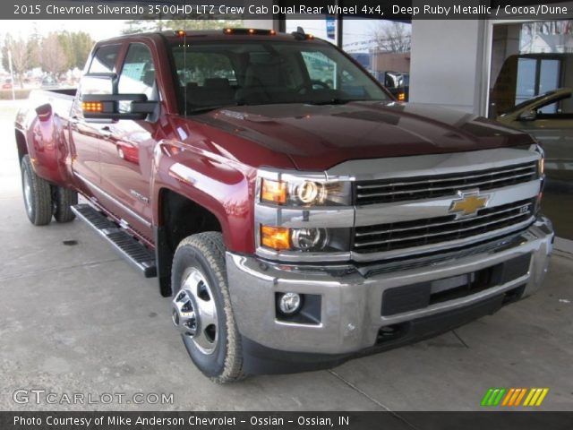 2015 Chevrolet Silverado 3500HD LTZ Crew Cab Dual Rear Wheel 4x4 in Deep Ruby Metallic