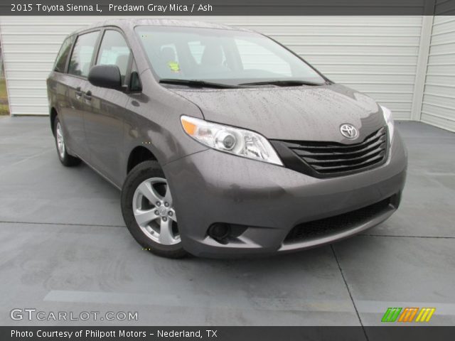 2015 Toyota Sienna L in Predawn Gray Mica