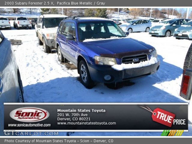 2003 Subaru Forester 2.5 X in Pacifica Blue Metallic