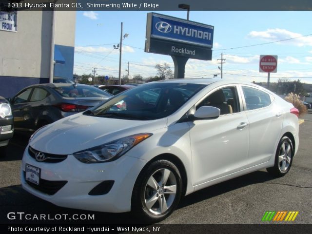 2013 Hyundai Elantra GLS in Shimmering White
