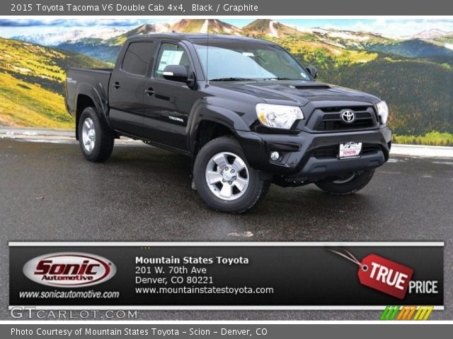 2015 Toyota Tacoma V6 Double Cab 4x4 in Black