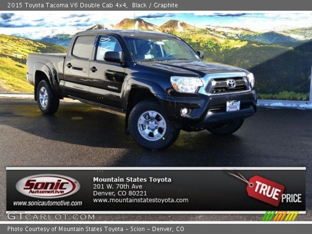 2015 Toyota Tacoma V6 Double Cab 4x4 in Black