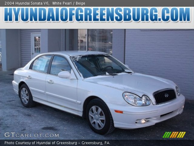 2004 Hyundai Sonata V6 in White Pearl