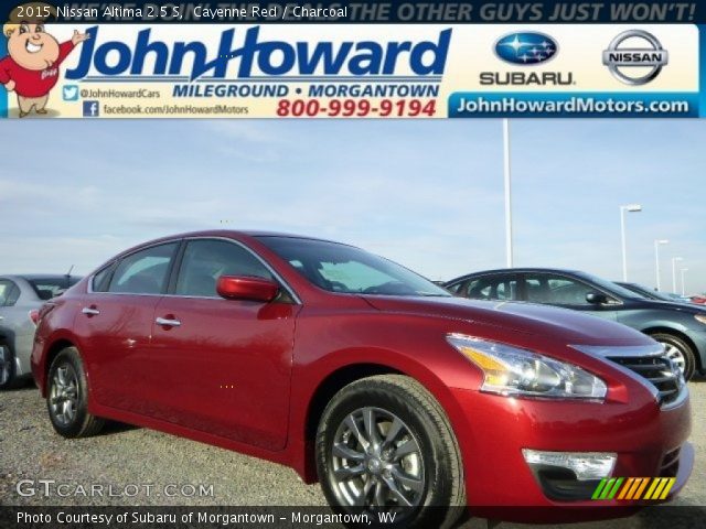 2015 Nissan Altima 2.5 S in Cayenne Red