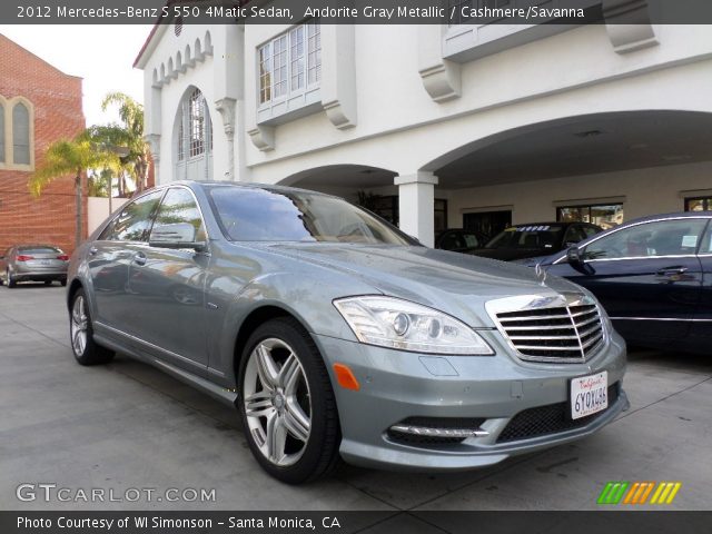 2012 Mercedes-Benz S 550 4Matic Sedan in Andorite Gray Metallic