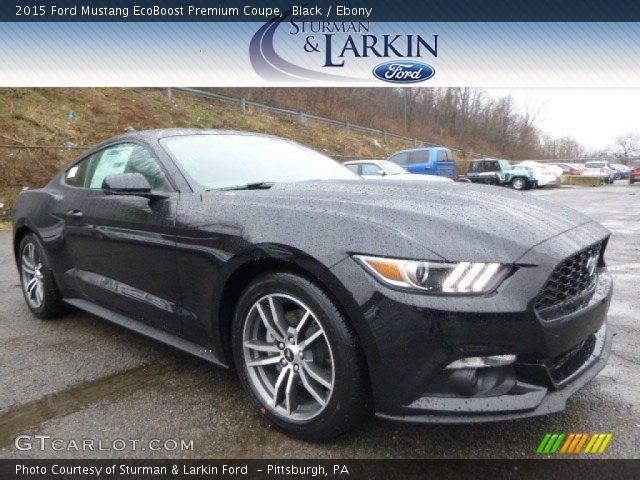 2015 Ford Mustang EcoBoost Premium Coupe in Black