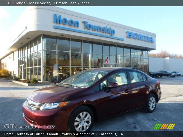 2012 Honda Civic LX Sedan in Crimson Pearl