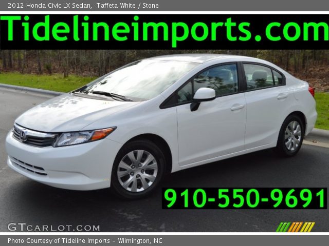 2012 Honda Civic LX Sedan in Taffeta White