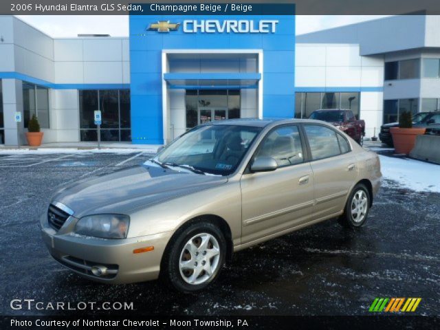 2006 Hyundai Elantra GLS Sedan in Champagne Beige