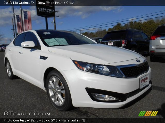 2013 Kia Optima EX in Snow White Pearl