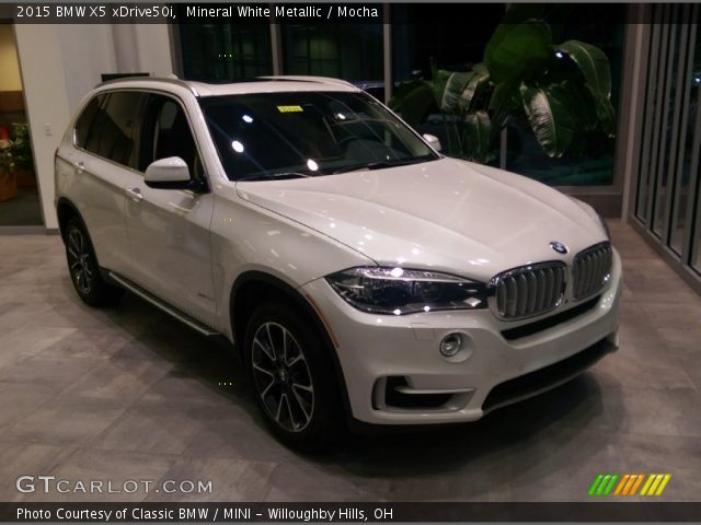 2015 BMW X5 xDrive50i in Mineral White Metallic