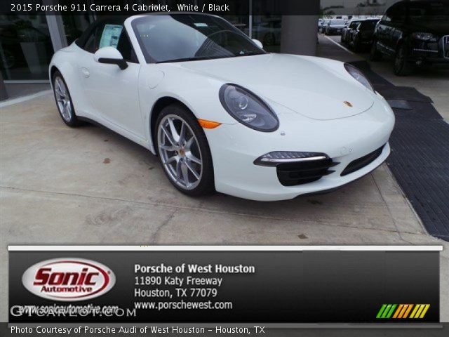 2015 Porsche 911 Carrera 4 Cabriolet in White