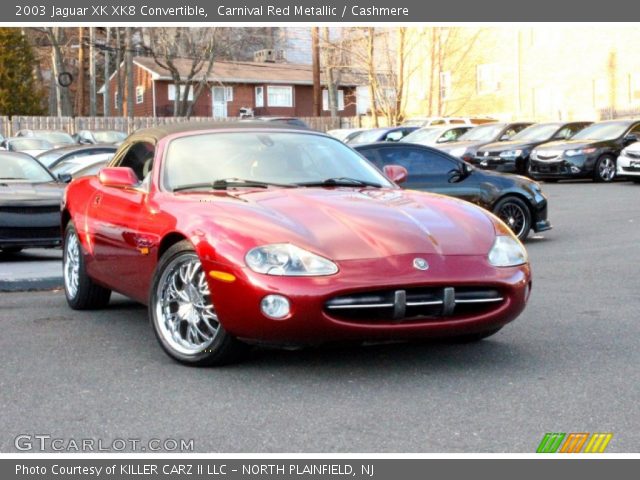 2003 Jaguar XK XK8 Convertible in Carnival Red Metallic