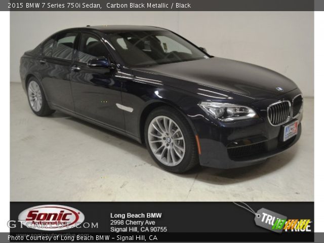 2015 BMW 7 Series 750i Sedan in Carbon Black Metallic