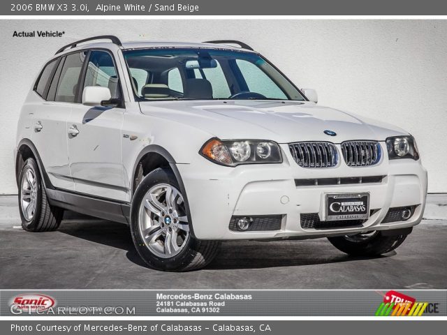2006 BMW X3 3.0i in Alpine White